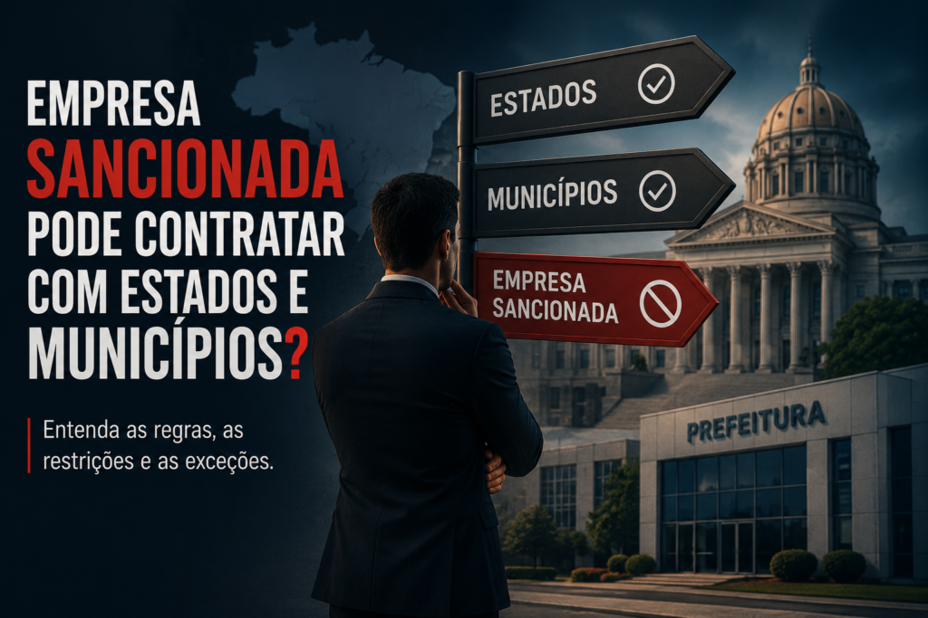 Empresa sancionada pode contratar com estados e municípios?