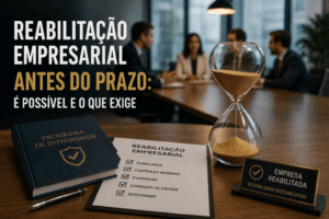 Reabilitação empresarial antes do prazo é possível e o que exige